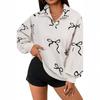 Womens Half Zip Hoodie 3D Leopard Print Long Sleeve Casual Top Fall Winter Slim Fit Loose Size S-XXXL