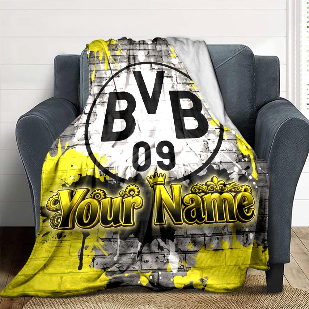 1pc Personalized Name B-BVB Blanket, Gift, for Men and Women, Soft Blanket, Good for Sofa Bed Couch Travel, Lightweight Flannel Blanket