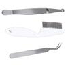 Pet Flea Remover Kit Durable Stainless Steel Flea Tweezers Comb Clips Set Easy Operation Removal Tool for Dogs Cats