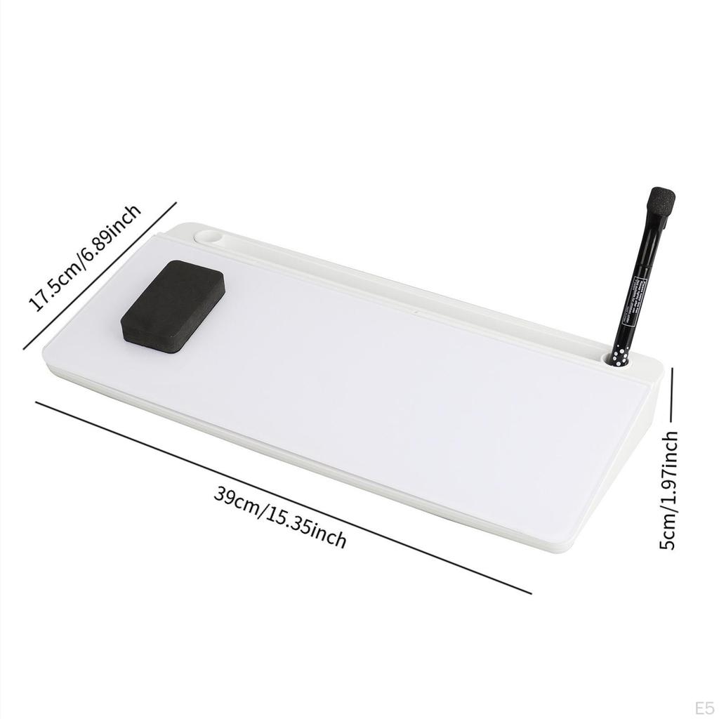 Стеклянная доска для заметок, Органайзер для стола, Настольный органайзер с ящиком, Белая доска для сухого стирания, Компьютерная клавиатура