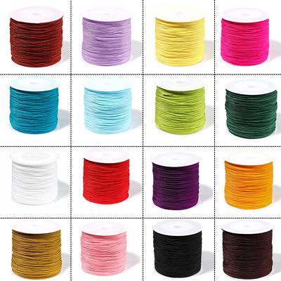 90 м/рулон 0,8 мм Нейлоновая нить Шнур Китайский узелковый шнур для DIY Изготовления украшений Ручной плетеный нитяной шнур Браслет Аксессуары
