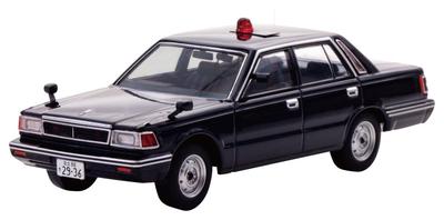 Масштаб Nissan Cedric 1985 Автомобиль мобильной группы дорожного движения Управления дорожного движения Департамента полиции Токио Темно-синяя готовая модель H7438504 RAI'S 1/43