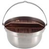 CaptaIn Stag CaptaIn Stag Uh 4124 [campIng Fire Pot With Wooden Lid 18cm StaInless Steel Made In Japan Made In Tsubame Sanjo]