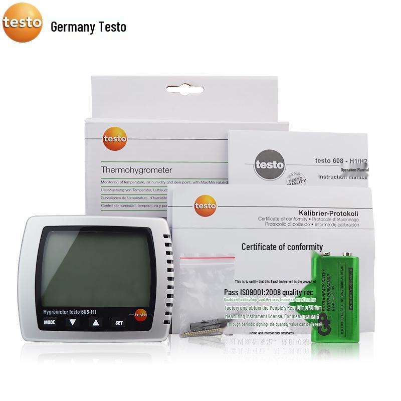 Цифровой измеритель температуры и влажности Testo608-H1/H2 - Высокоточная точка росы для использования в помещениях и лабораториях