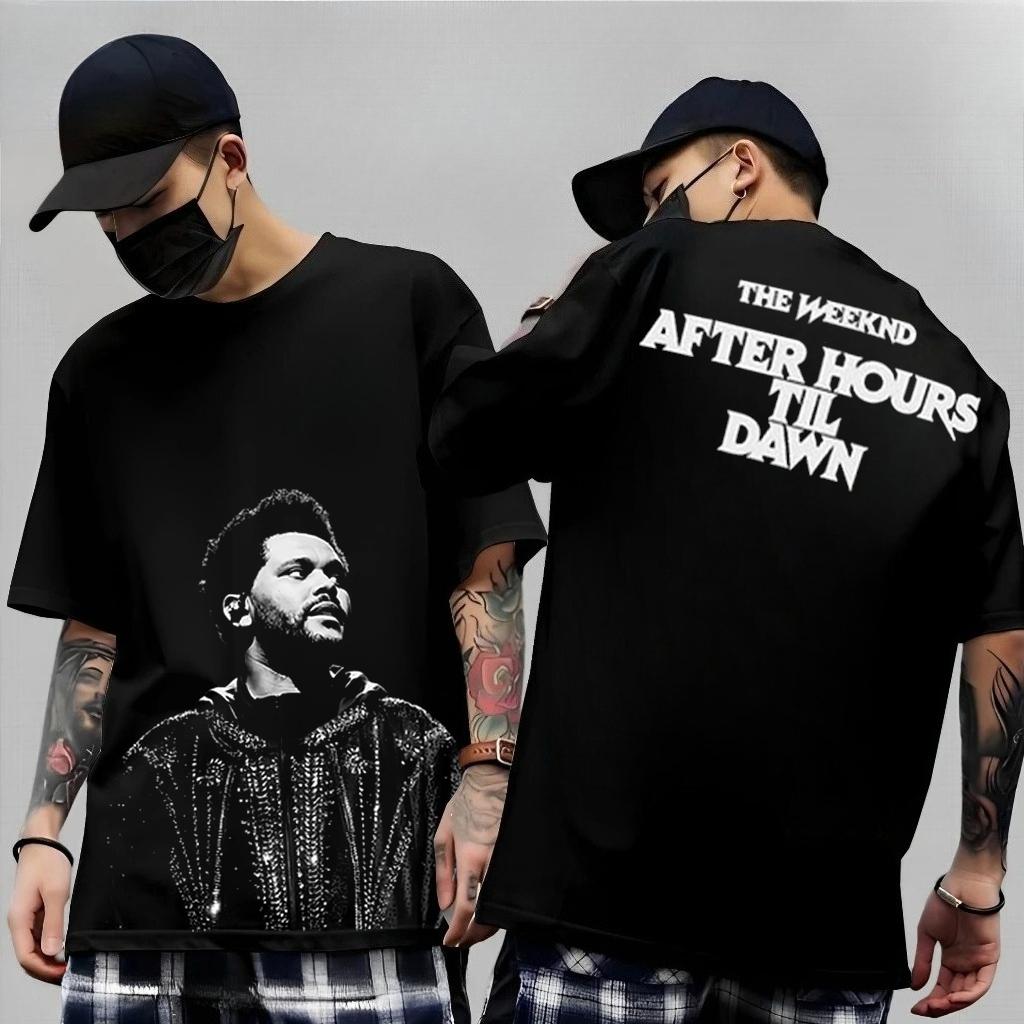 The Weeknd After Hours Til Dawn Tour 2026 Мерч Футболки Летние Новые Унисекс Женские Роскошная Мода Хлопок Оверсайз Футболка Y2K