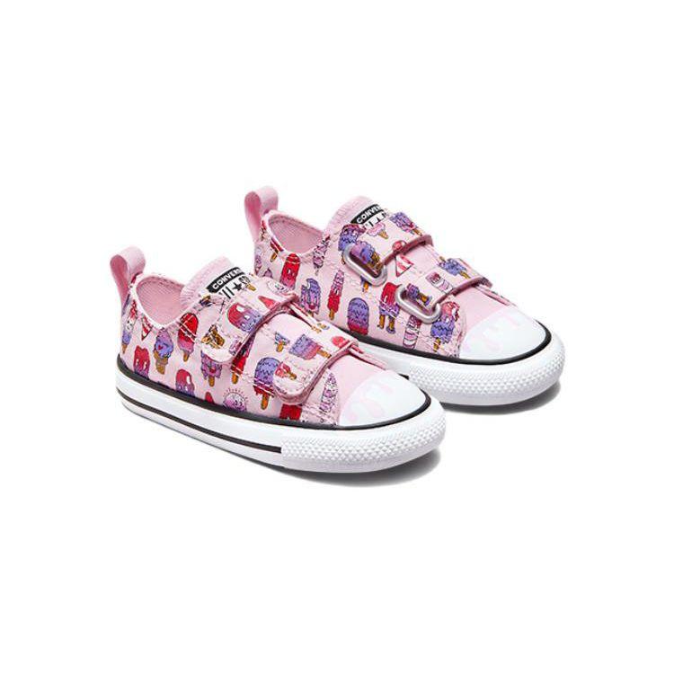 Converse Chuck Taylor All Star Canvas Прочные Легкие Низкие Кроссовки для Ходьбы Детская Обувь Розовый Фиолетовый A00389C