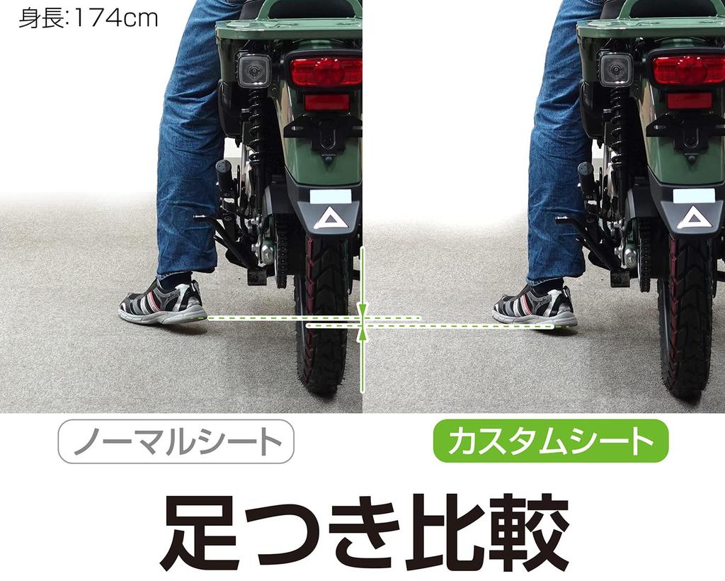 KITACO Custom Seat CT125 Hunter Cub Tuck Roll Type, черный (Я55/Я65) 610-1470050