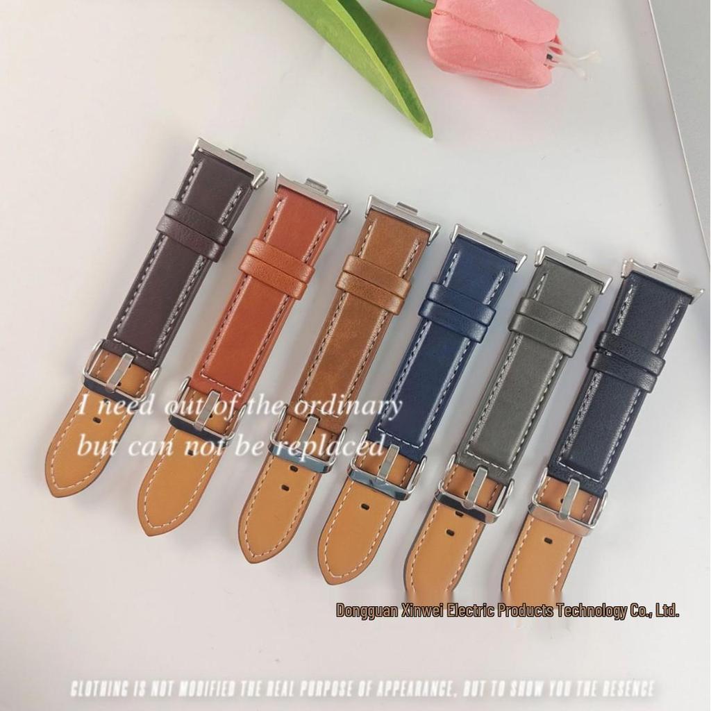 Кожаный ремешок для Xiaomi Band 8/9 Pro, Samsung, Redmi 5 и Huawei GT5 (22мм)