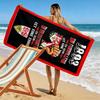 Stuttgart Fire Print Beach Towel, Large Soft Quick Dry Towel for Beach Camping Swimming
