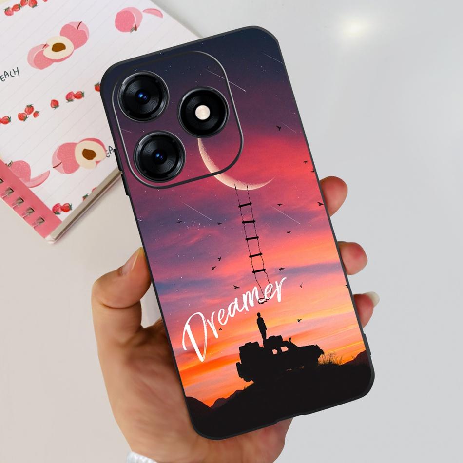 Чехол для телефона Tecno Spark 10 10C 2023 Модный Цветок Кошка Бабочка Мягкий Силикон ТПУ Чехлы Для Tecno Spark10 Spark10c KI5q KI5k