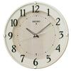 Clock Wall Clock Natural Radio Analog Ivory Diameter 320x46mm KX397A