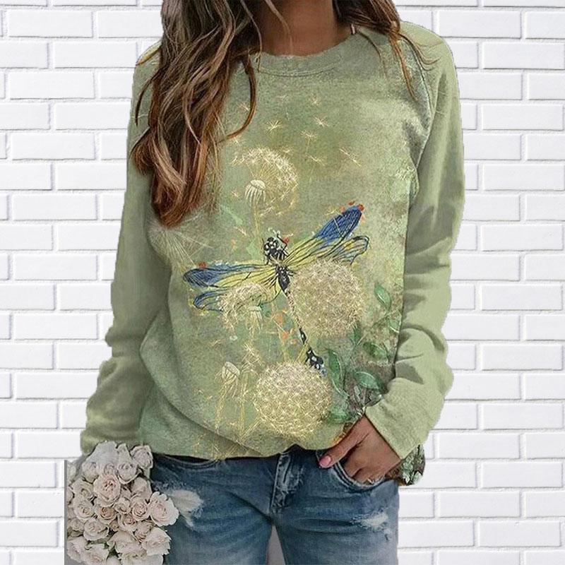 Женские футболки с 3D принтом Eagle, женские топы, пуловер с длинными рукавами и круглым вырезом, женские футболки, футболка для женщин