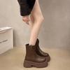 Модные осенне-зимние однотонные новые женские ботинки с нескользящей подошвой 2024 года, высококачественные модные женские ботильоны для активного отдыха Botines Mujer