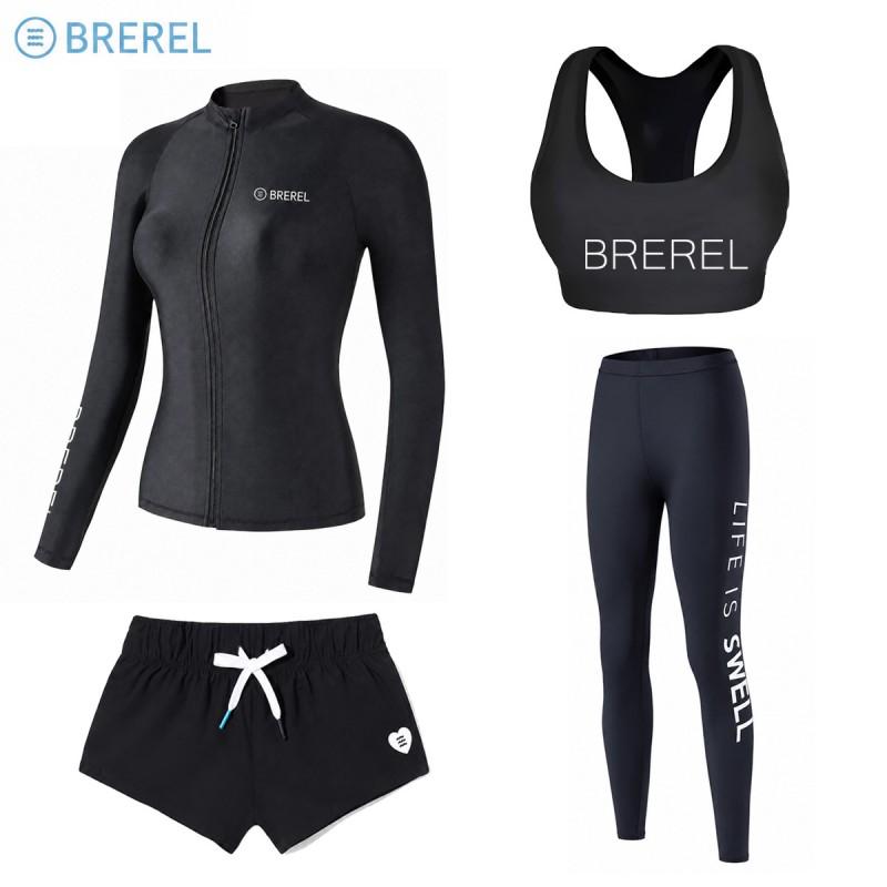Womens Quick-Dry UV Protection Rash Guard Set Long Sleeve Top Pants Surfing Diving Snorkeling