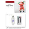 LED USB Plug Christmas Lights Christmas Decorative Ladder Light with Santa Claus 8 Flashing Modes for Holiday Wall Window Decor