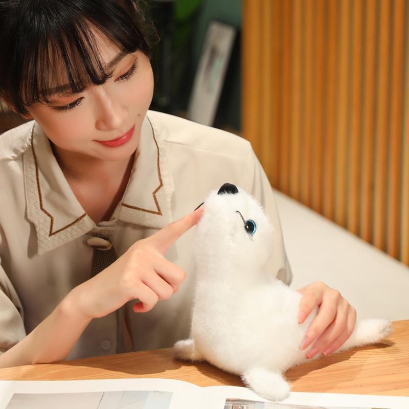 Simulatied Sea lions Seals Dolphin Seahorse Plush Cartoon Cute marine organism Marine Park Plush Toy Stuffed Doll Boy Gift