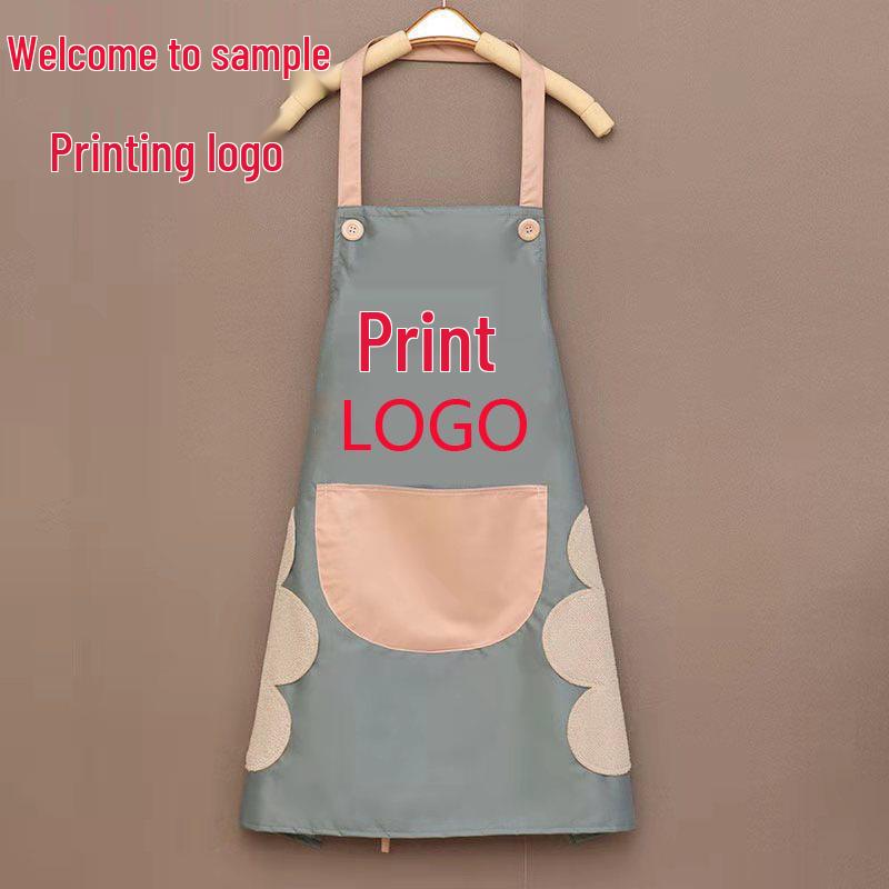 Waterproof Cartoon Apron with Large Pocket - Unisex, Oil & Stain Resistant