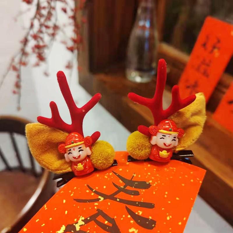 2025 Милые заколки для волос в виде оленьих рогов - Праздничный рождественский головной убор и ювелирный аксессуар
