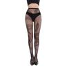 Halloween 2024 Black & White Rose Cross One-Piece Pantyhose - European & American Style