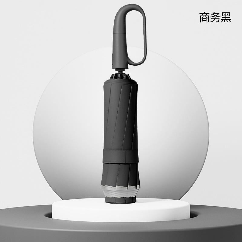 Полностью автоматический складной мужской зонт, погода и дождь, большой ветроустойчивый двойной солнцезащитный и солнечный зонт, продвинутый женский