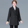 Women's Double-Faced Cashmere Wool Coat - Mid-Length, Autumn/Winter 2025 Collection for Middle-Aged and Elderly Mothers.