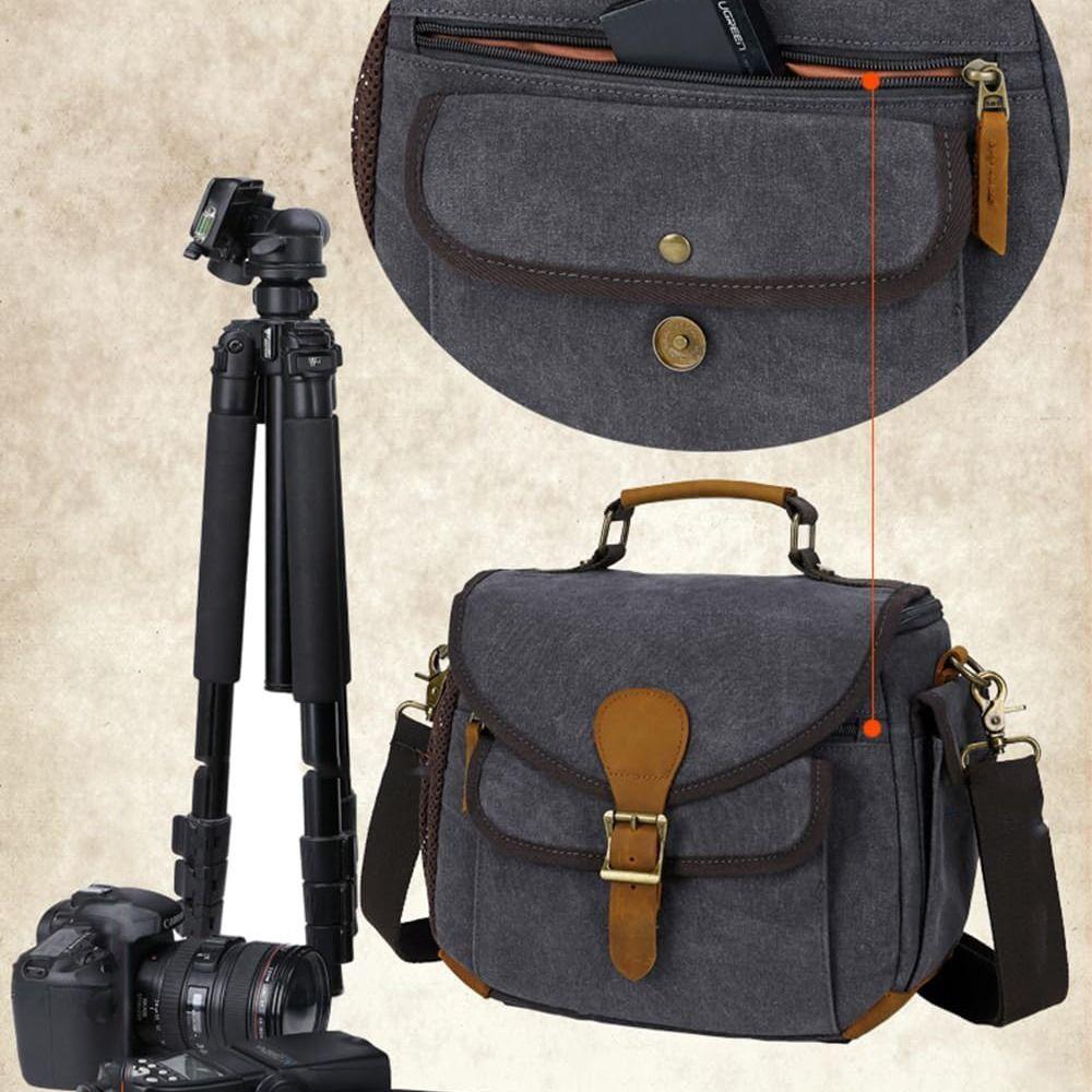 Мягкий защитный чехол для камеры, холщовая сумка через плечо, сумка-мессенджер для объектива камеры Canon