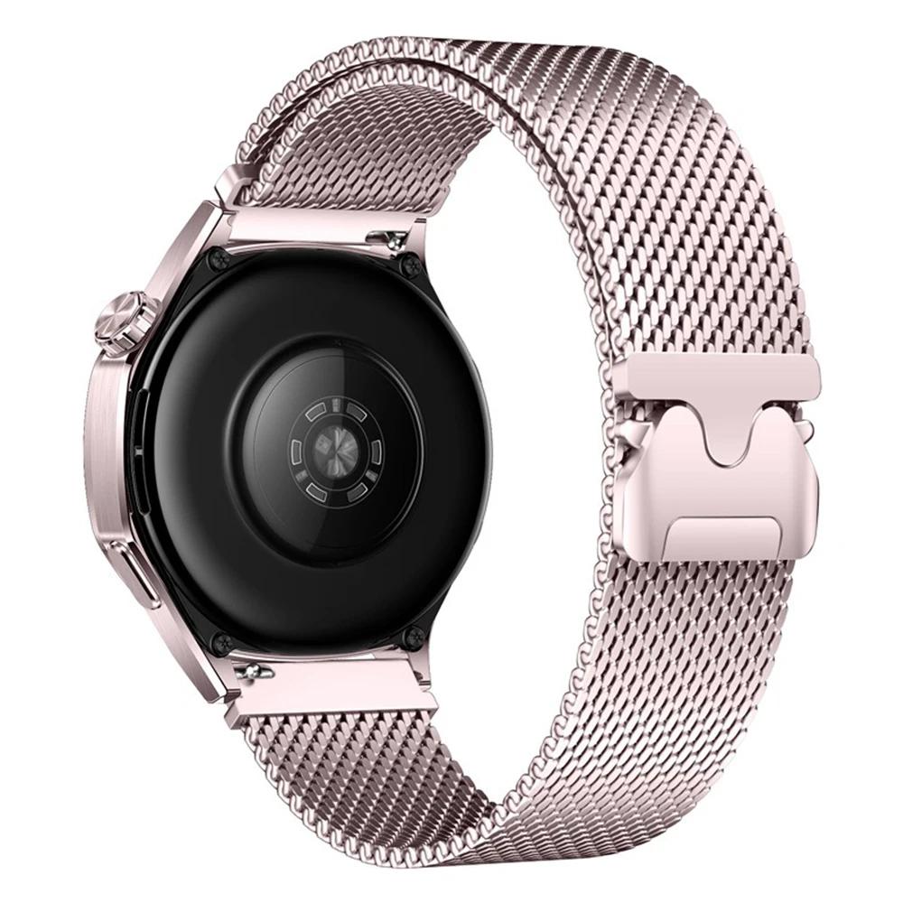 20-мм ремешок из нержавеющей стали для Amazfit Active 2 Samsung Galaxy Watch 7 6 5 Миланская петля для Huawei Watch 4 Pro GT 5 4 46мм