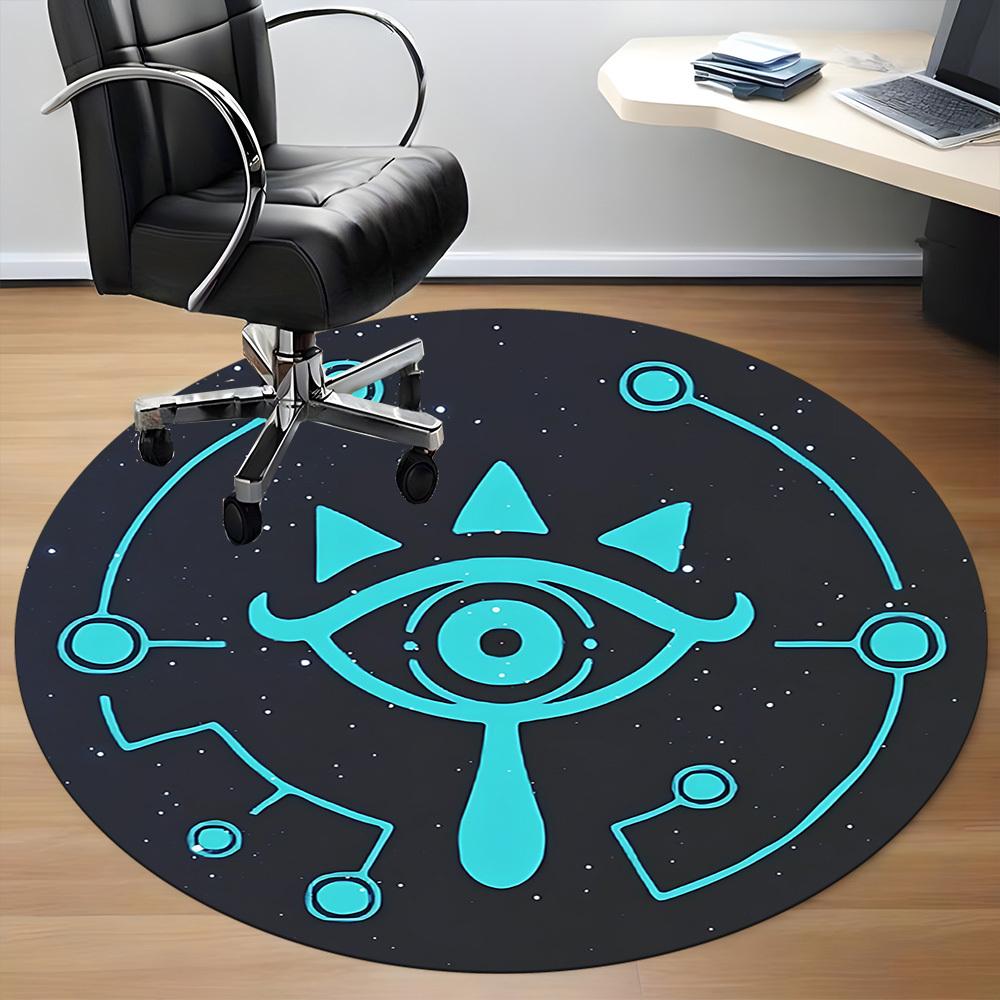Legend of Zelda Office Round Area Rug, Indoor Mat Suitable For Office,Bedroom Living Room Home Decor, Room Deco a0908121