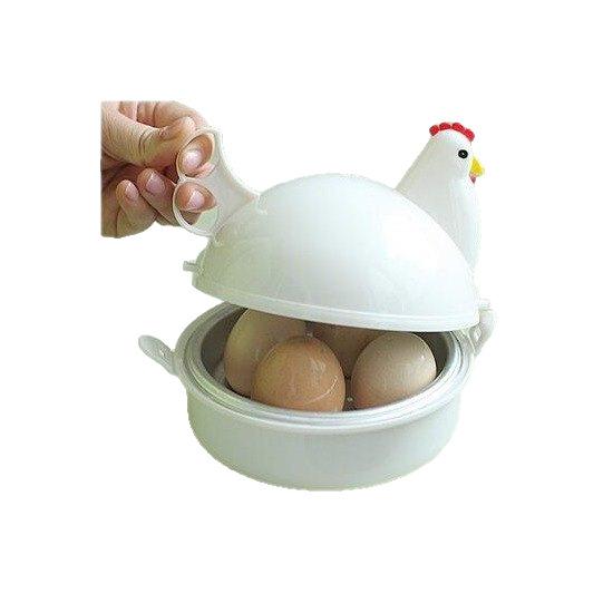 Прекрасная яйцеварка в форме курицы, пароварка для 4 яиц, 1 яйцо, микроволновая печь, яйцеварка, кухонный инструмент, кухонные принадлежности