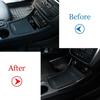 Для Mercedes Benz A/GLA/CLA Class W176 A180 2012-2018 углеродное волокно хромированная декоративная полоска для центральной консоли, автомобильные аксессуары