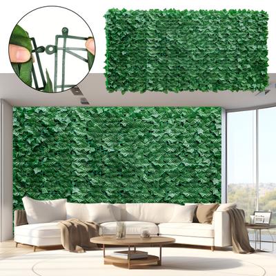 Искусственный плющ, садовая искусственная зелень, экран для уединения, защита от ультрафиолетового излучения, искусственная изгородь, экран для озеленения стен, балкона, сада, декора
