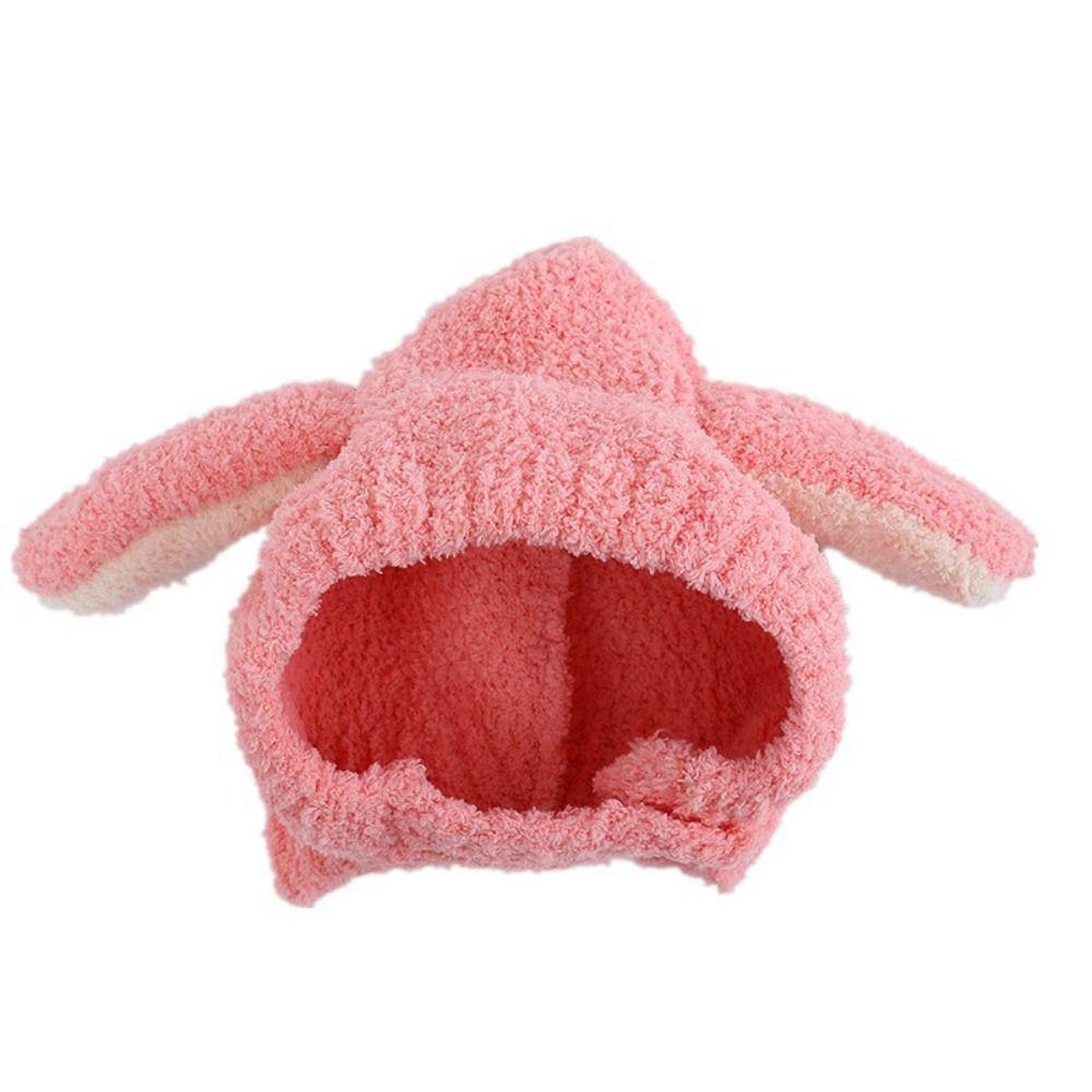 Plush Rabbit Ears Cap Ear Protection Furry Bonnets Cute Earflap Hat  Autumn Winter
