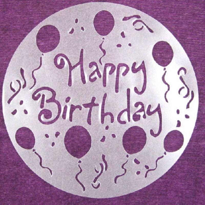 Eco Friendly High Quality 4 Styles Flower Heart Spray Stencils Birthday Cake Mold Decorating ARI