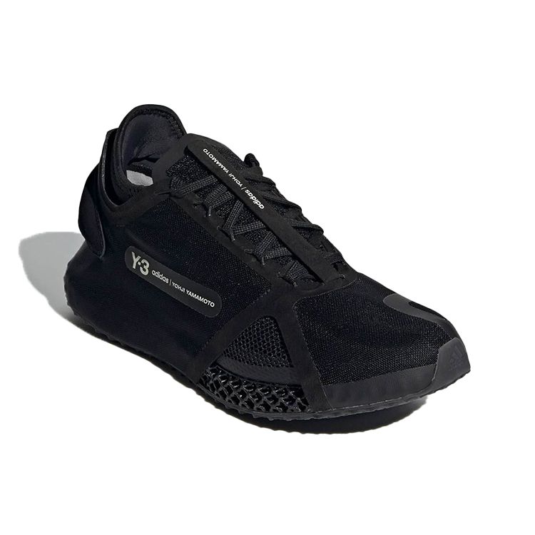 Adidas Y-3 Runner 4D IOW Black Unisex Sneakers Core-White FZ4502