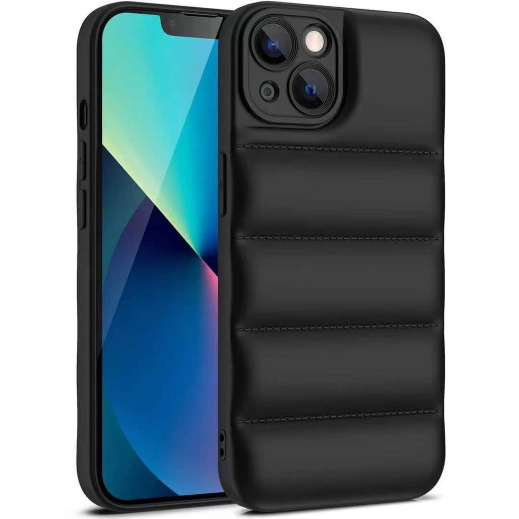 2023 Новый пуховик для iPhone 15 Чехол, 14PROMAX, 13 задняя подушка безопасности, защита от падений, контрастные цветные линзы