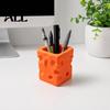 Держатель для ручек и кистей 3D-печатный держатель для сыра, Контейнер для хранения карандашей в виде тающего куба, Органайзер-коробка для канцелярских принадлежностей и косметики для дома, офиса, стола