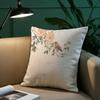 Цветок в китайском стиле Цветочный принт с птицами Наволочка Наволочка Защита от пылевых клещей Подушка Невидимая молния Шелковистый короткий плюш Соф