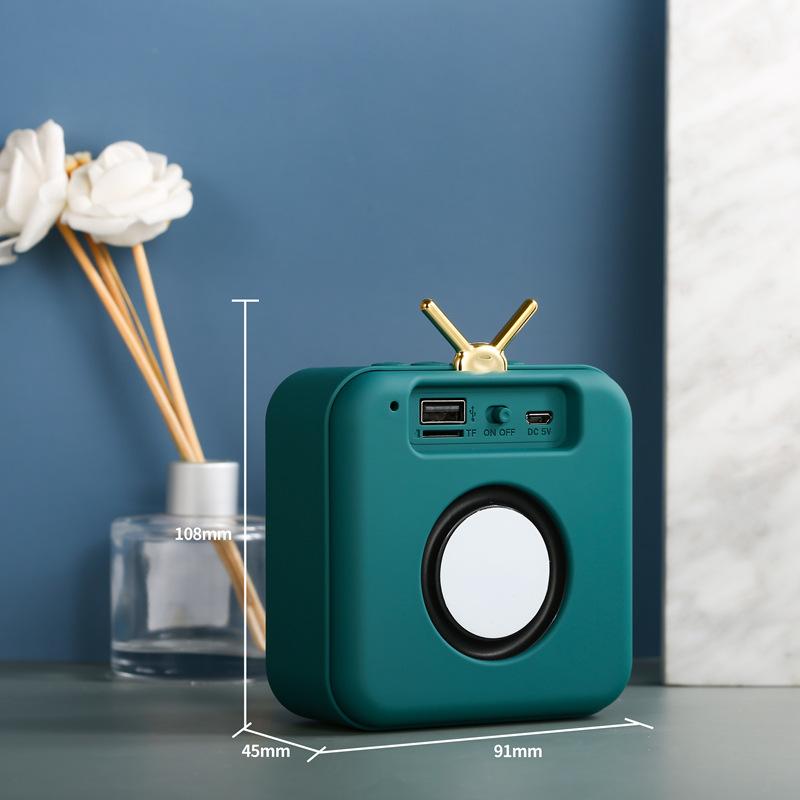 Ретро Bluetooth-колонка, маленькая колонка, мини-сабвуфер, высокое качество звука, громкий звук, портативное аудио
