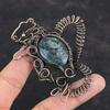 Kyanite Pendant Copper Wire Wrapped Pendant Handmade Rabbit Pendant Copper Jewelry Genuine Gemstone Pendant Wire Wrap Jewelry Wedding Gifts