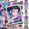 60 шт. kpop охотники на демонов Мультяшные наклейки, Наклейки для бутылок с водой Водонепроницаемые наклейки Наклейки из фильмов и аниме для ноутбука, дневника, скейтборда, гитары, багажа