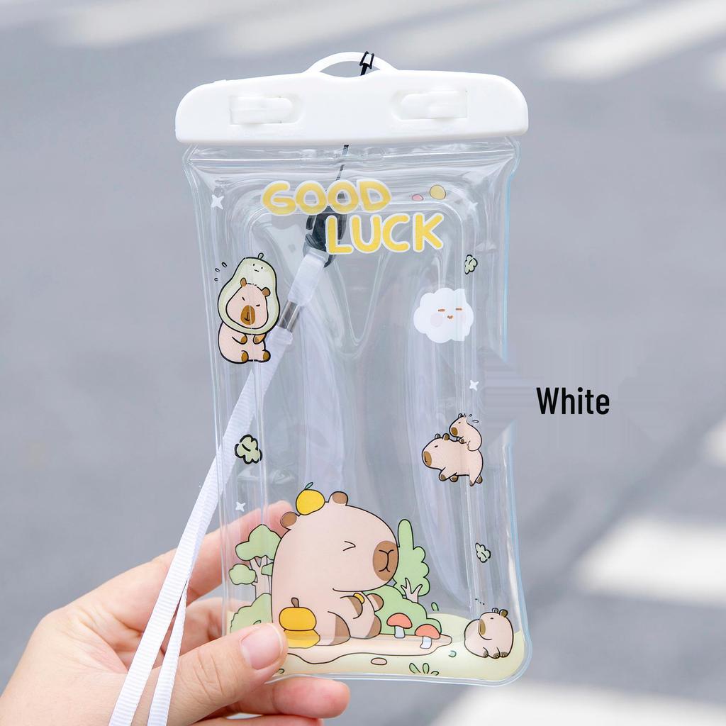 Мультяшный водонепроницаемый чехол-подушка безопасности для телефона - Милый прозрачный чехол с сенсорным экраном для плавания и рафтинга