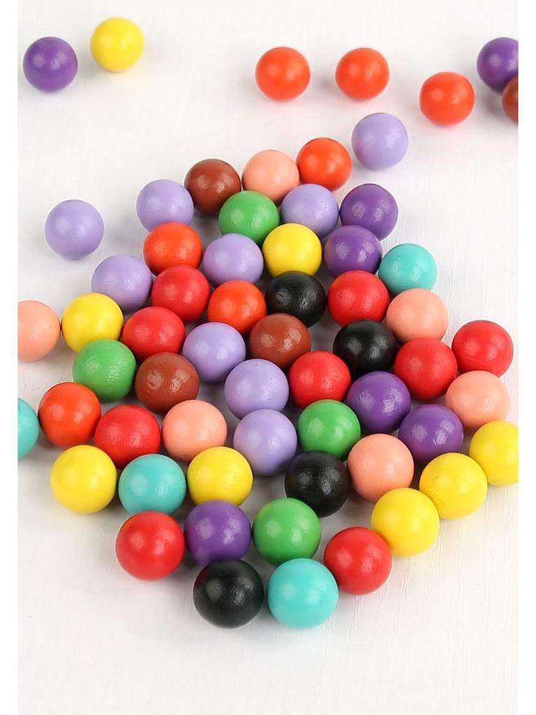 Multicolor Counting Beads Puzzle - Educational Math Game for Children