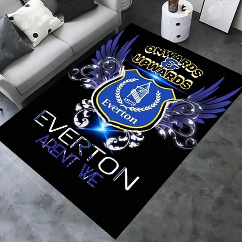 Новый ковер Everton FC 2025 для гостиной, спальни, дома, дивана, игровая коврик для детей, нескользящий напольный коврик 41