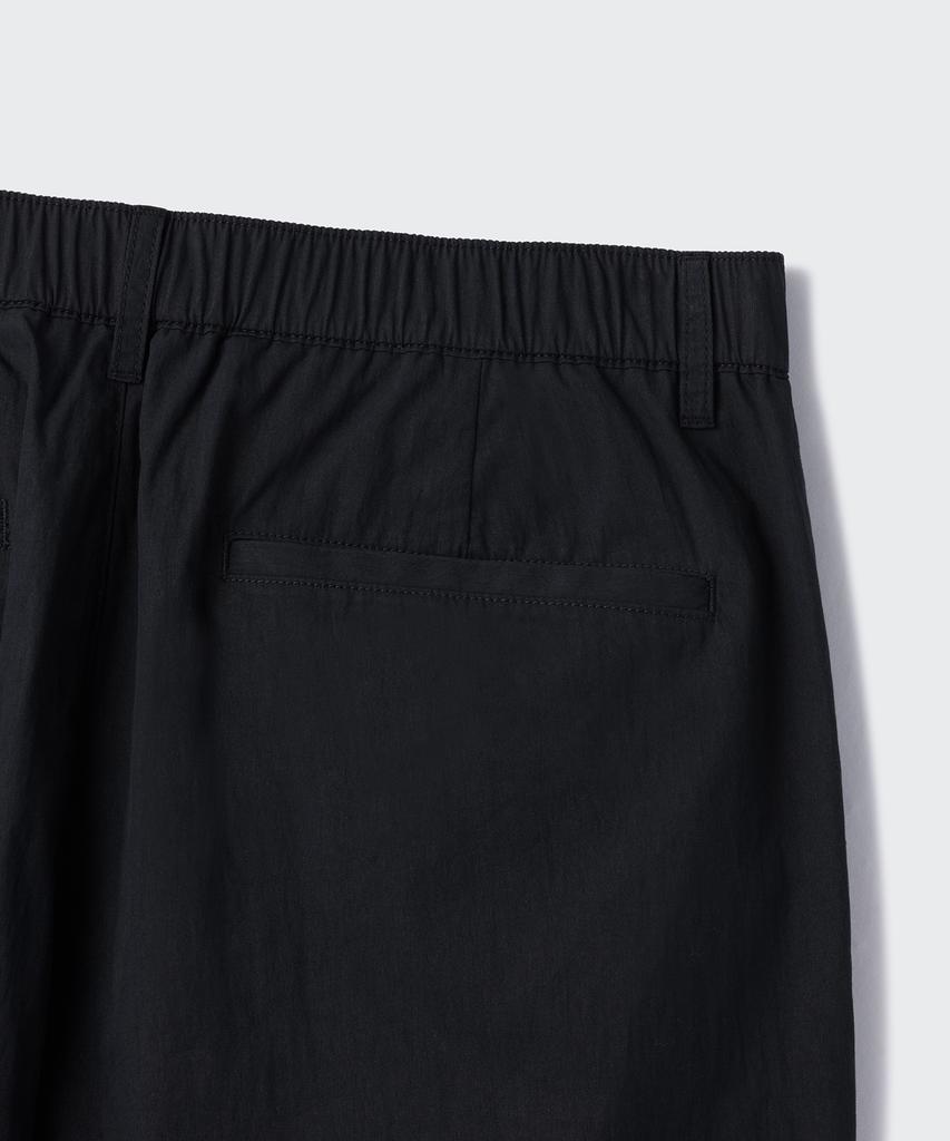 MUSINSA STANDARD [City Leisure] Cn One-Pleat Wide Elastic Waist Pants [Black]