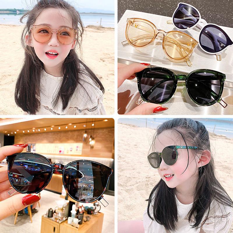 Милые детские круглые солнцезащитные очки в стиле ретро Art V, солнцезащитные очки с защитой от ультрафиолета, очки для защиты глаз