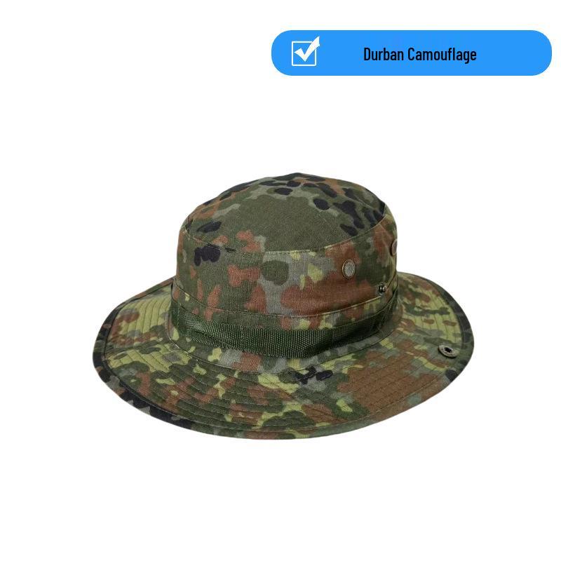 Unisex Camouflage Wide-Brimmed Sun Hat - Foldable Outdoor UV Protection