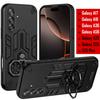 Dual Finger Ring Armor Cover for Samsung Galaxy A17 A56 A36 A26 A16 S25 Plus Case Rotate Metal Bracket Kickstand Case Phone Capa