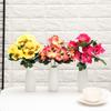 10 head Party Home Room  Wedding Artificial Silk Bouquet Pansy Flower Plant Bunch Floral Decor