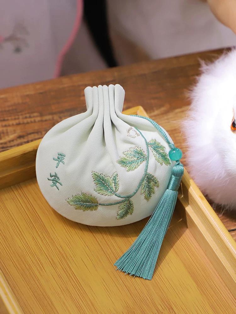 [Heart of Grass and Wood] Curry Home Dragon Boat Festival Sachet Sachet Traditional Handmade Tassel Three-Dimensional Embroider Green Dragon Safe