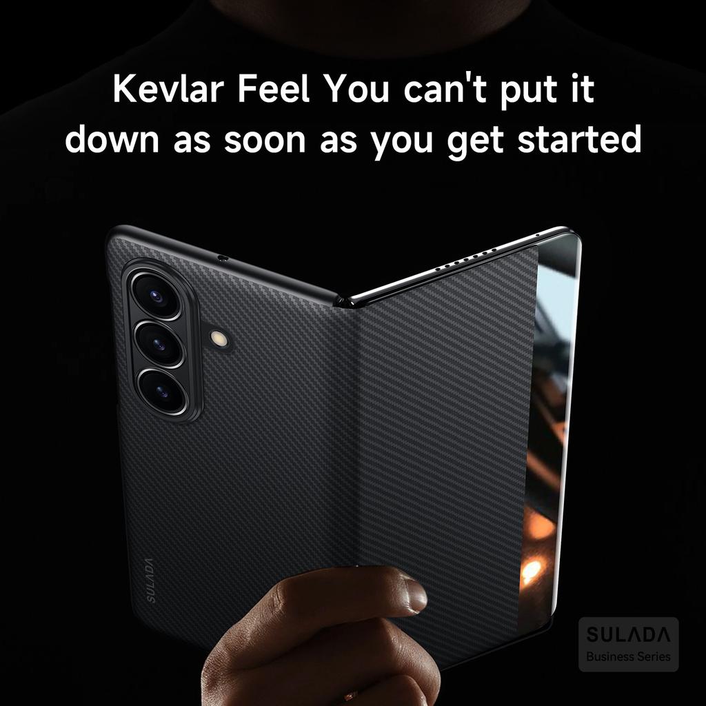 SULADA For Samsung Galaxy Z Fold7 5G Case View Window Leather Phone Cover with Auto Wake/Sleep